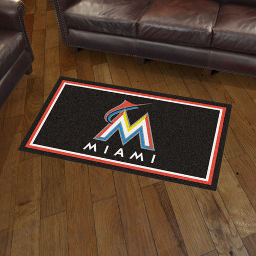 Miami Marlins Plush Rug - 3'x5'