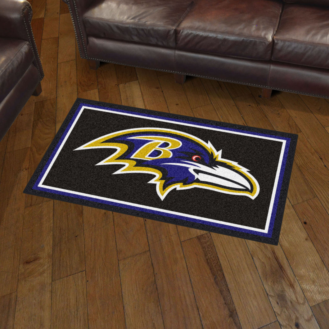 Baltimore Ravens Plush Rug - 3'x5'