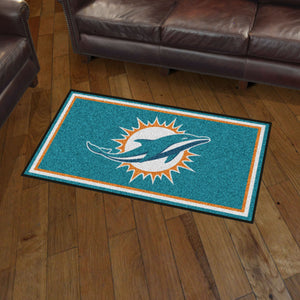 Miami Dolphins Plush Rug - 3'x5'