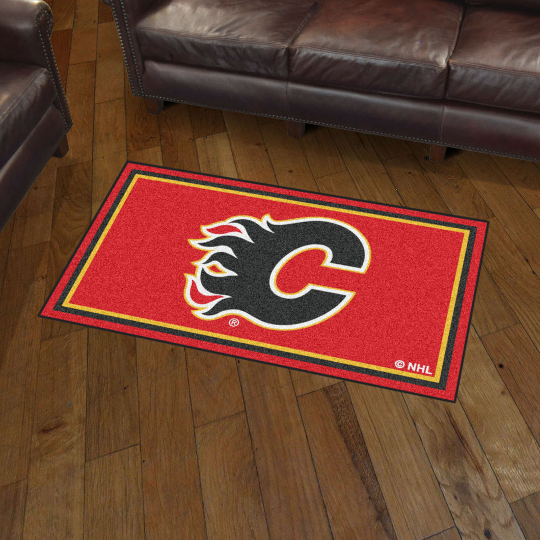 Calgary Flames Plush Rug - 3'x5'