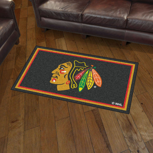 Chicago Blackhawks Plush Rug - 3'x5'