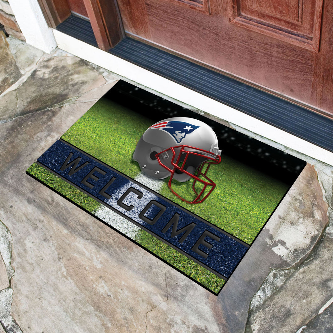 New England Patriots Crumb Rubber Door Mat - 18