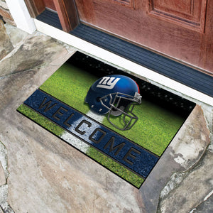 New York Giants Crumb Rubber Door Mat - 18"X30"