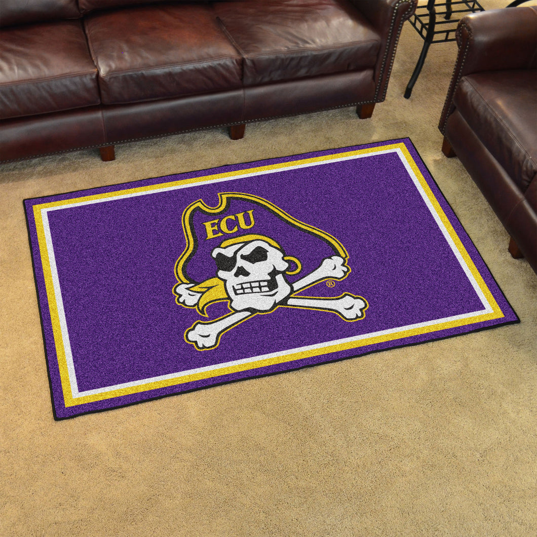 ECU Pirates Plush Rug 4'x6'