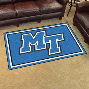 Middle Tennessee State Blue Raiders Plush Rug 4'x6'