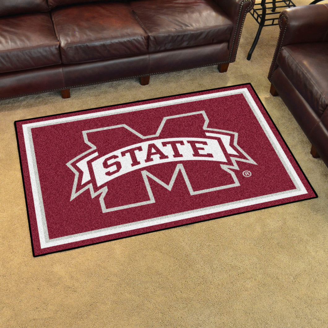 Mississippi State Bulldogs Plush Rug 5'x8'