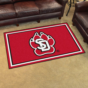 South Dakota Jackrabbits Plush Rug 4'x6'