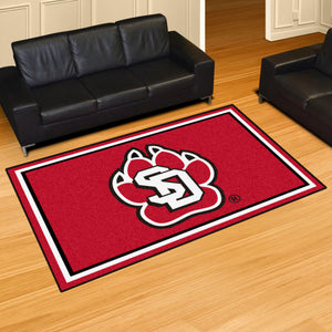 South Dakota Jackrabbits Plush Rug 5'x8'