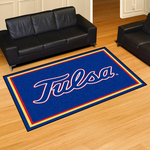 Tulsa Golden Hurricane Plush Rug 5'x8'