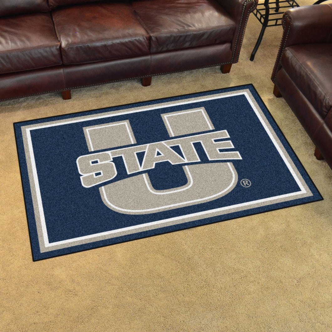 Utah State Aggies Plush Rug 4'x6'