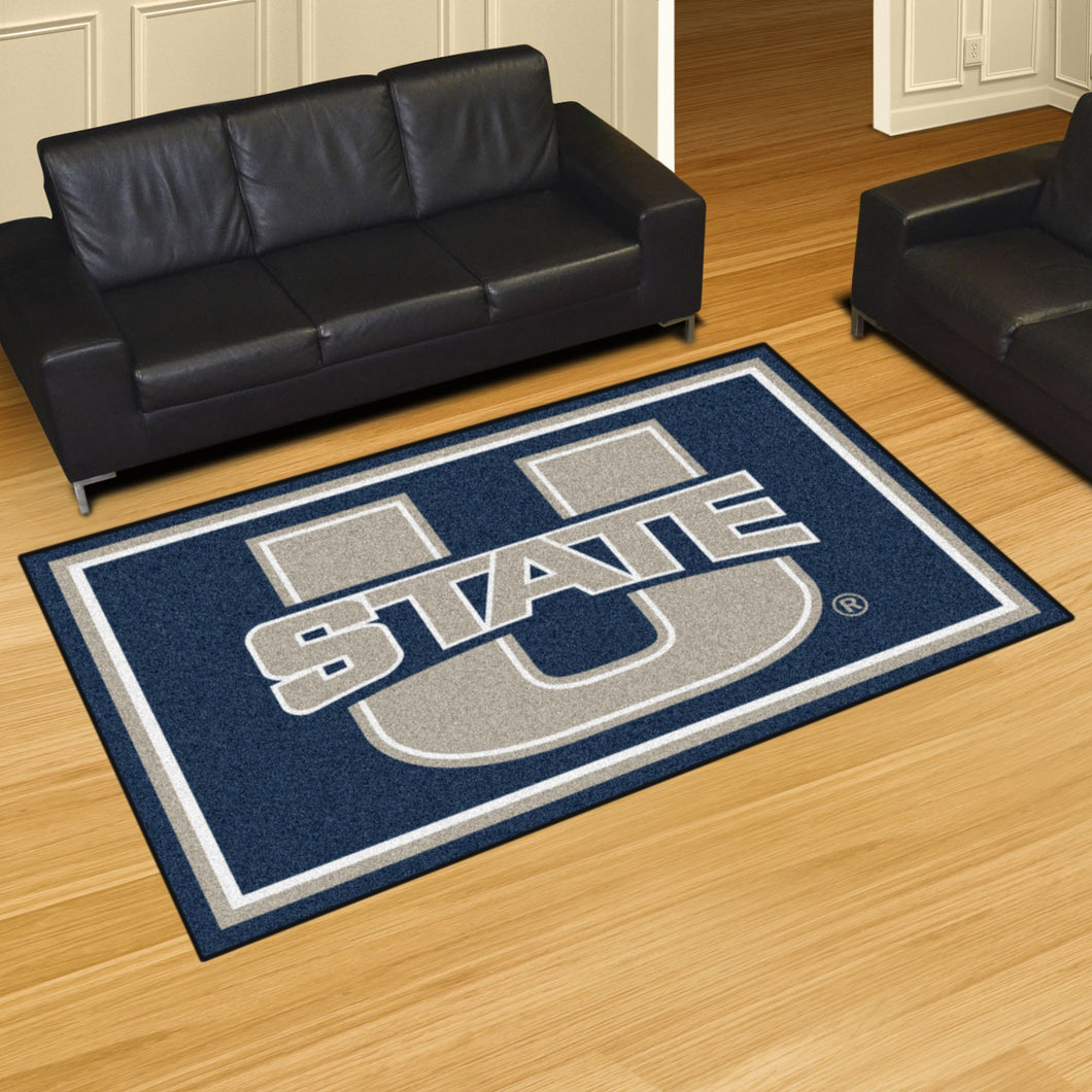 Utah State Aggies Plush Rug 5'x8'