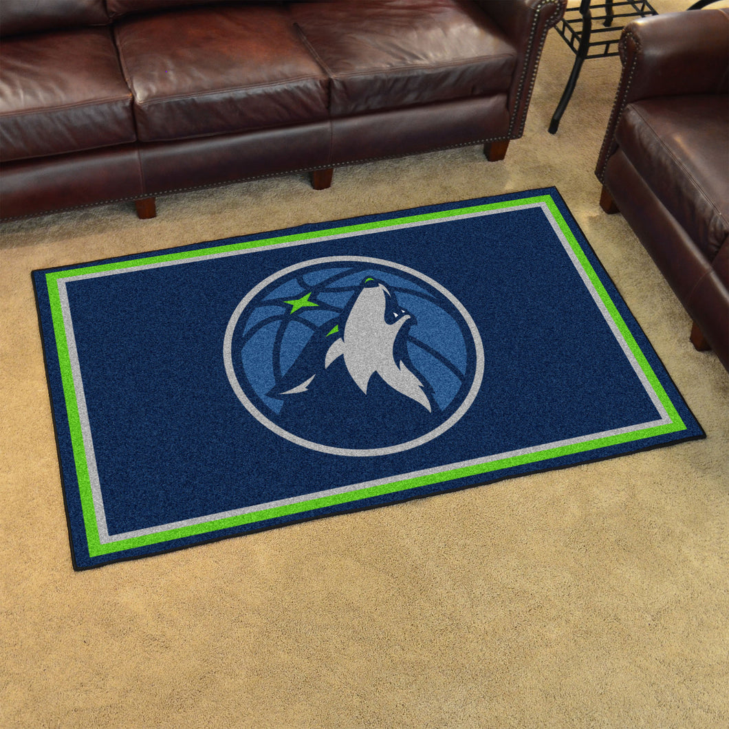 Minnesota Timberwolves Plush Rug - 4'x6'