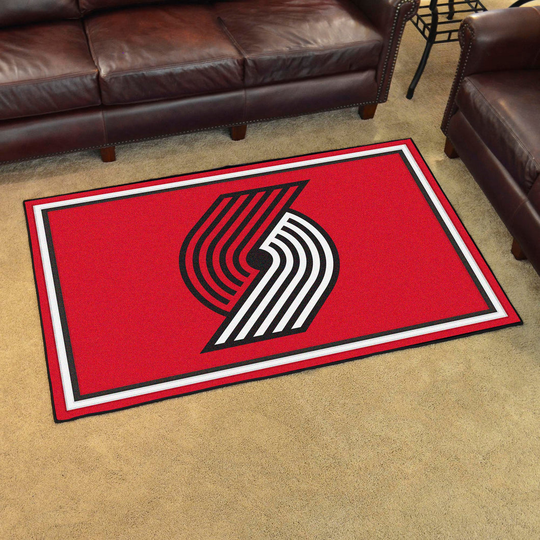 Portland Trail Blazers Plush Rug - 4'x6'