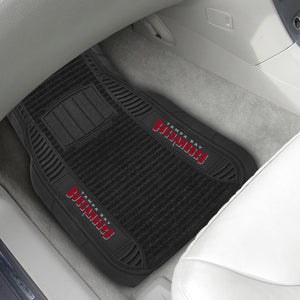 Tampa Bay Buccaneers 2-piece Deluxe Car Mat Set 21"x27"