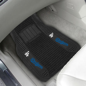 Los Angeles Dodgers 2-piece Deluxe Car Mat Set 21"x27"