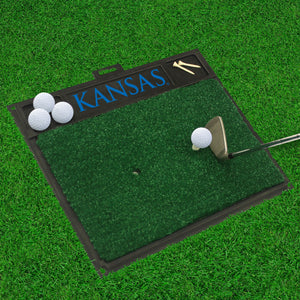 Kansas Jayhawks Golf Hitting Mat 20" x 17"