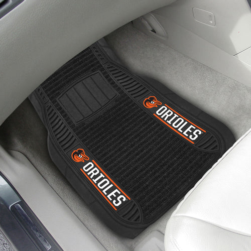 Baltimore Orioles 2-piece Deluxe Car Mat Set 21