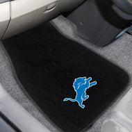 Detroit Lions  2-Piece Embroidered Car Mat Set - 17"x25.5"