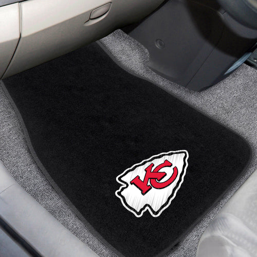 Kansas City Chiefs  2-Piece Embroidered Car Mat Set - 17