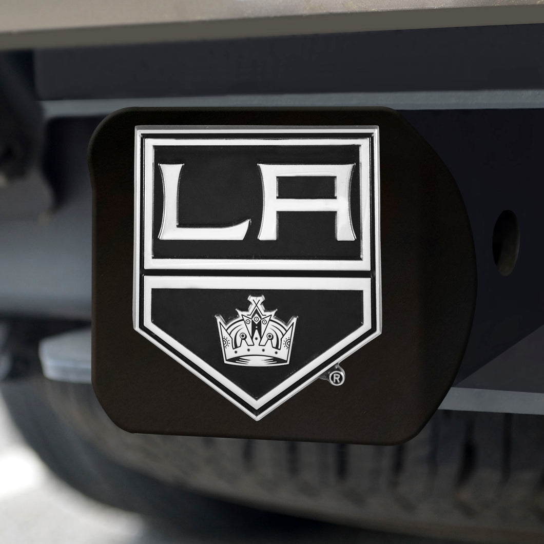 Los Angeles Kings Chrome Emblem On Black Hitch Cover