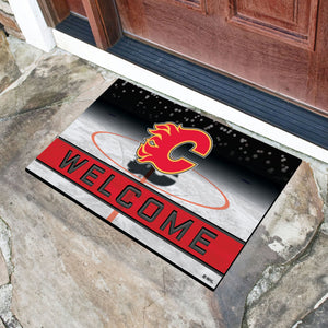 Calgary Flames Crumb Rubber Door Mat - 18"x30"