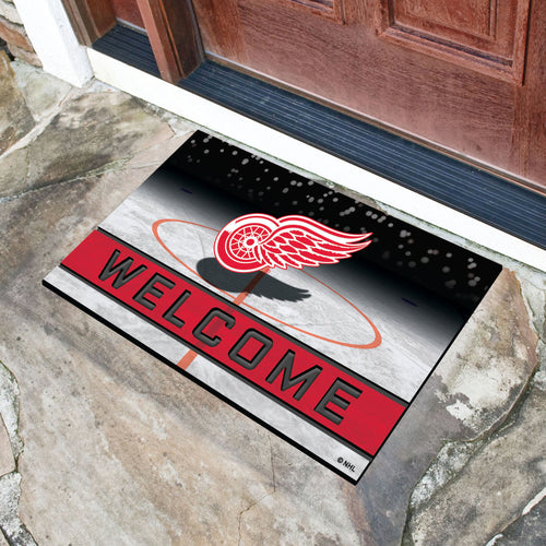 Detroit Red Wings Crumb Rubber Door Mat - 18