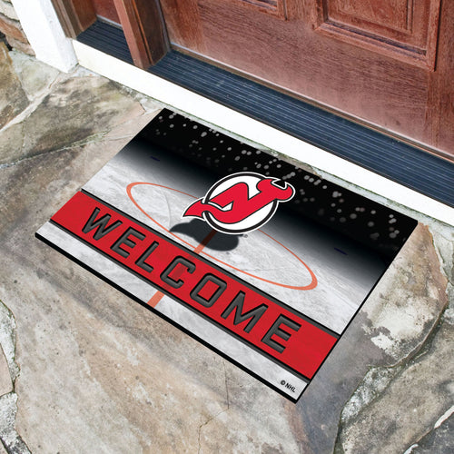 New Jersey Devils Crumb Rubber Door Mat - 18