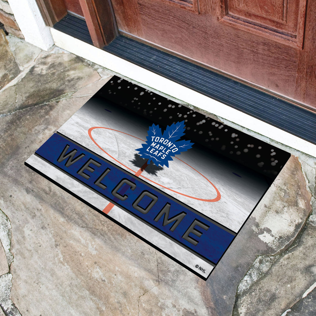 Toronto Maple Leafs Crumb Rubber Door Mat - 18