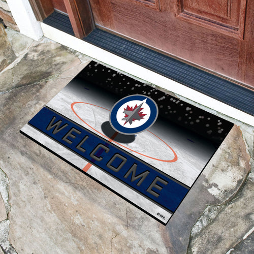 Winnipeg Jets Crumb Rubber Door Mat - 18