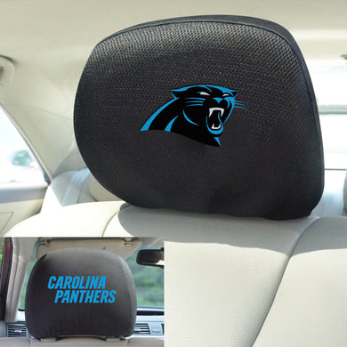 Carolina Panthers Set of 2 Headrest Covers 