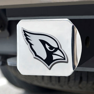 Arizona Cardinals Chrome Emblem on Chrome Hitch Cover 