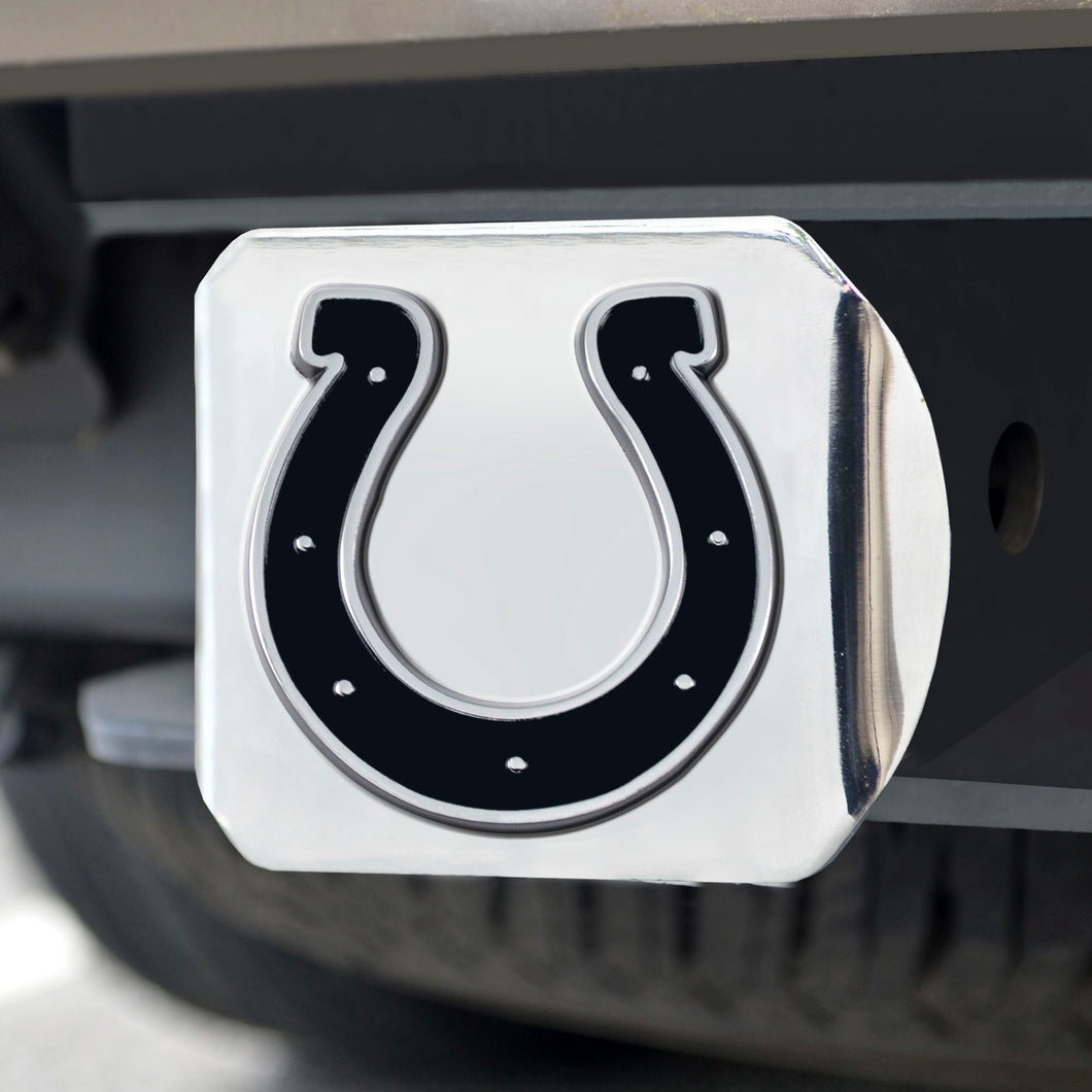 Indianapolis Colts Chrome Emblem on Chrome Hitch Cover 
