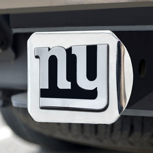 New York Giants Chrome Emblem on Chrome Hitch Cover 