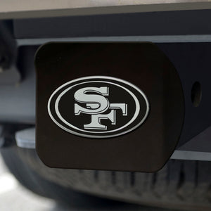  San Francisco 49ers Chrome Emblem On Black Hitch Cover