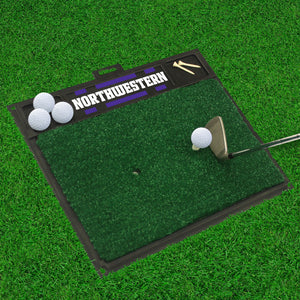 Northwestern Wildcats Golf Hitting Mat 20" x 17"