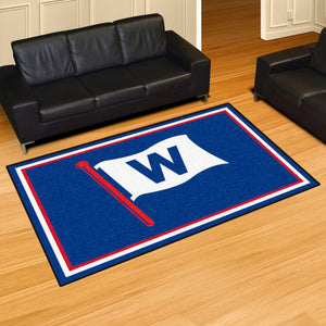 Chicago Cubs "W" Plush  Rug - 5'x8'