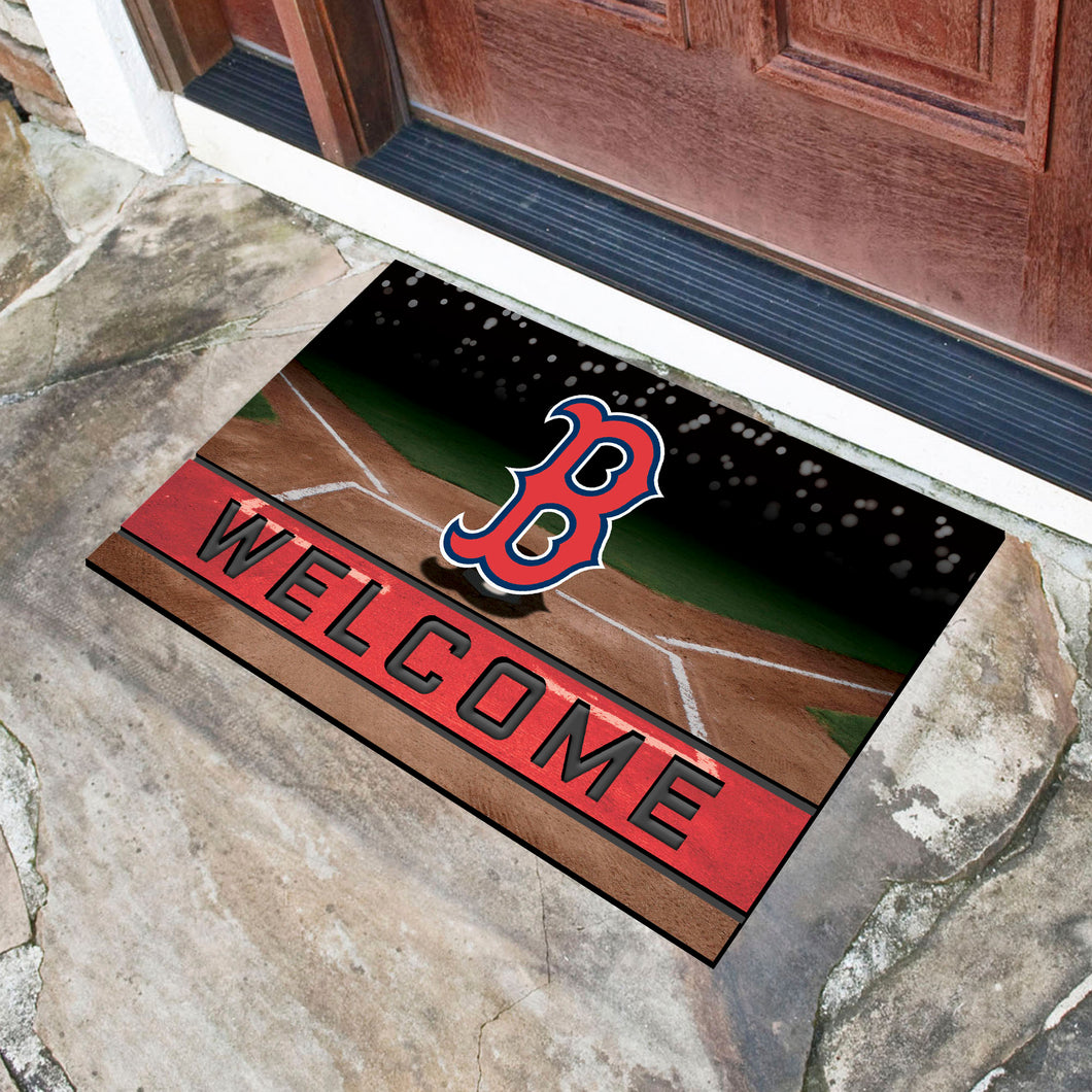 Boston Red Sox Crumb Rubber Door Mat - 18