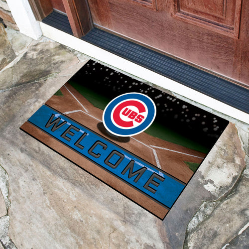 Chicago Cubs Crumb Rubber Door Mat - 18