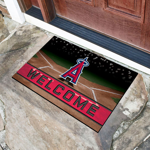 Los Angeles Angels Crumb Rubber Door Mat - 18