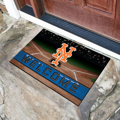 New York Mets Crumb Rubber Door Mat - 18