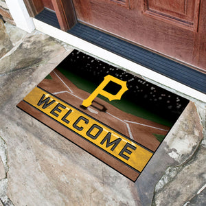 Pittsburgh Pirates Crumb Rubber Door Mat - 18"x30"