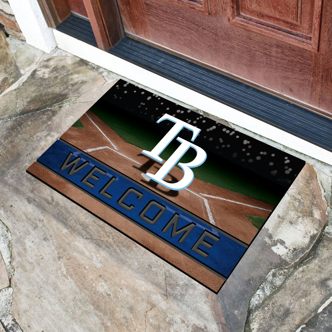  Tampa Bay Rays Crumb Rubber Door Mat - 18