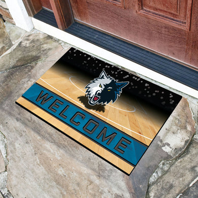 Minnesota Timberwolves Crumb Rubber Door Mat - 18