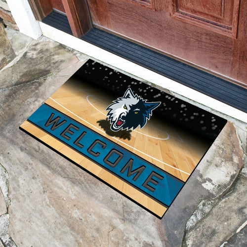 Minnesota Timberwolves Crumb Rubber Door Mat - 18