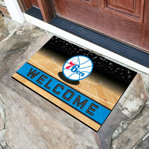 Philadelphia 76ers Crumb Rubber Door Mat - 18"x30"