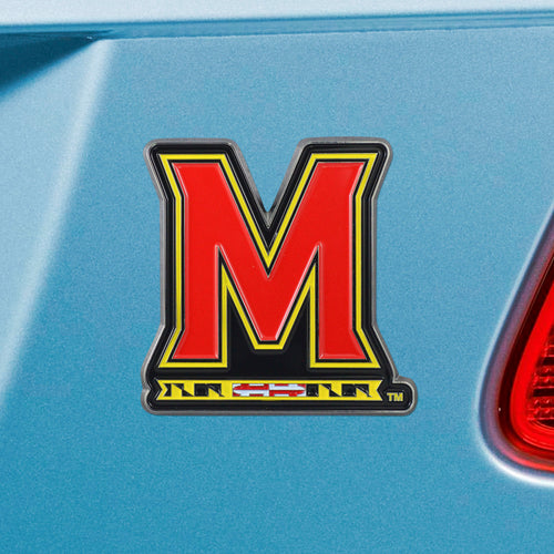 Maryland Terrapins Color Chrome Auto Emblem
