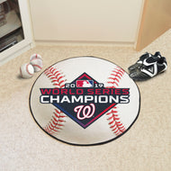 Washington Nationals 2019 World Series Champions Baseball Mat 27"