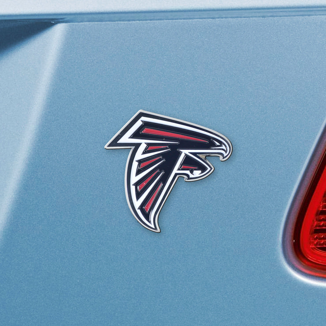 Atlanta Falcons Color Chrome Auto Emblem 