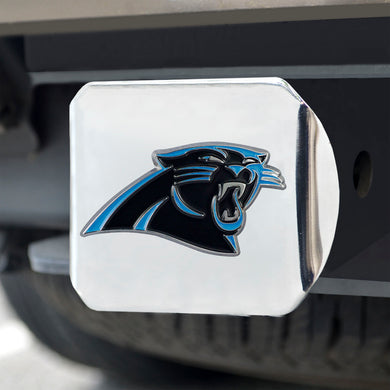 Carolina Panthers Color Chrome Hitch Cover