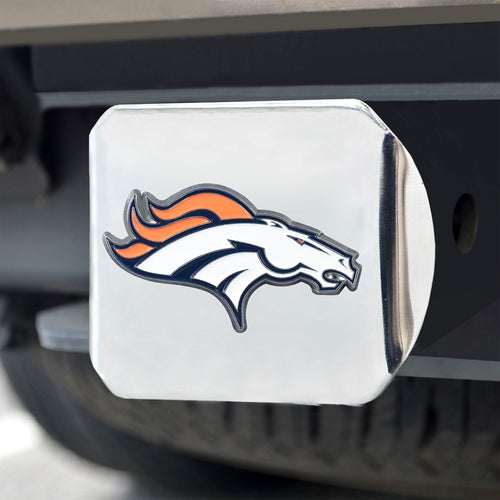 Denver Broncos Color Chrome Hitch Cover